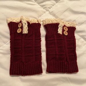 Burgandy/Maroon Boot Toppers